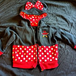 Minnie mouse hoodie, 2T